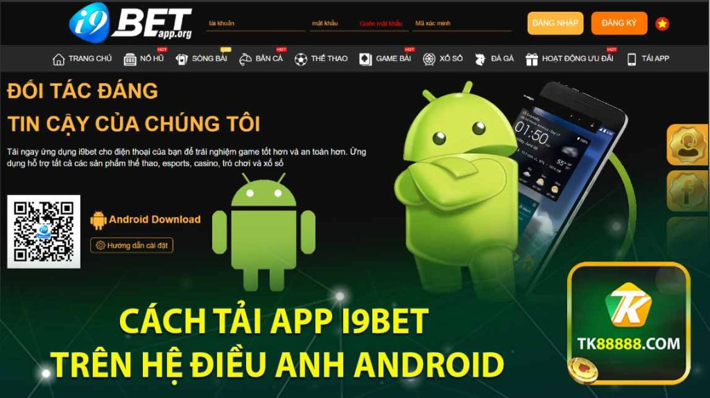 Cách tải app i9BET trên hệ điều anh Android