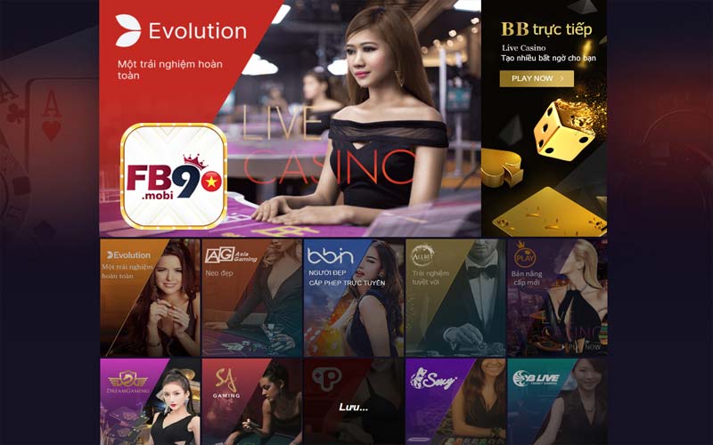 Những tựa game Casino Online FB9 cung cấp